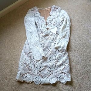 ASOS brand - love triangle  lace overlay dress us size 8-10
